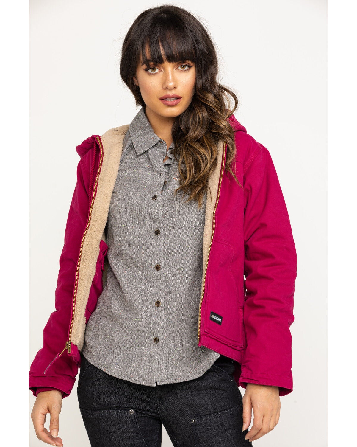 berne women's washed insulated bib overalls