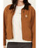 Image #3 - Carhartt Women's Rugged Flex Loose Fit Canvas Detroit Jacket , Tan, hi-res