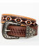 Cody James Men's Basketweave Billet With Southwestern Strap 3PC Buckle Belt, Brown, hi-res