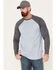 Image #1 - Cody James FR Men's Long Sleeve Baseball Work T-Shirt, Bright Blue, hi-res