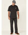 Carhartt Men's Loose Fit Heavyweight Logo Pocket Work T-Shirt, Charcoal Grey, hi-res