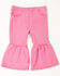 Image #1 - Wrangler Infant Girls' Ruffle Flare Pants, Pink, hi-res