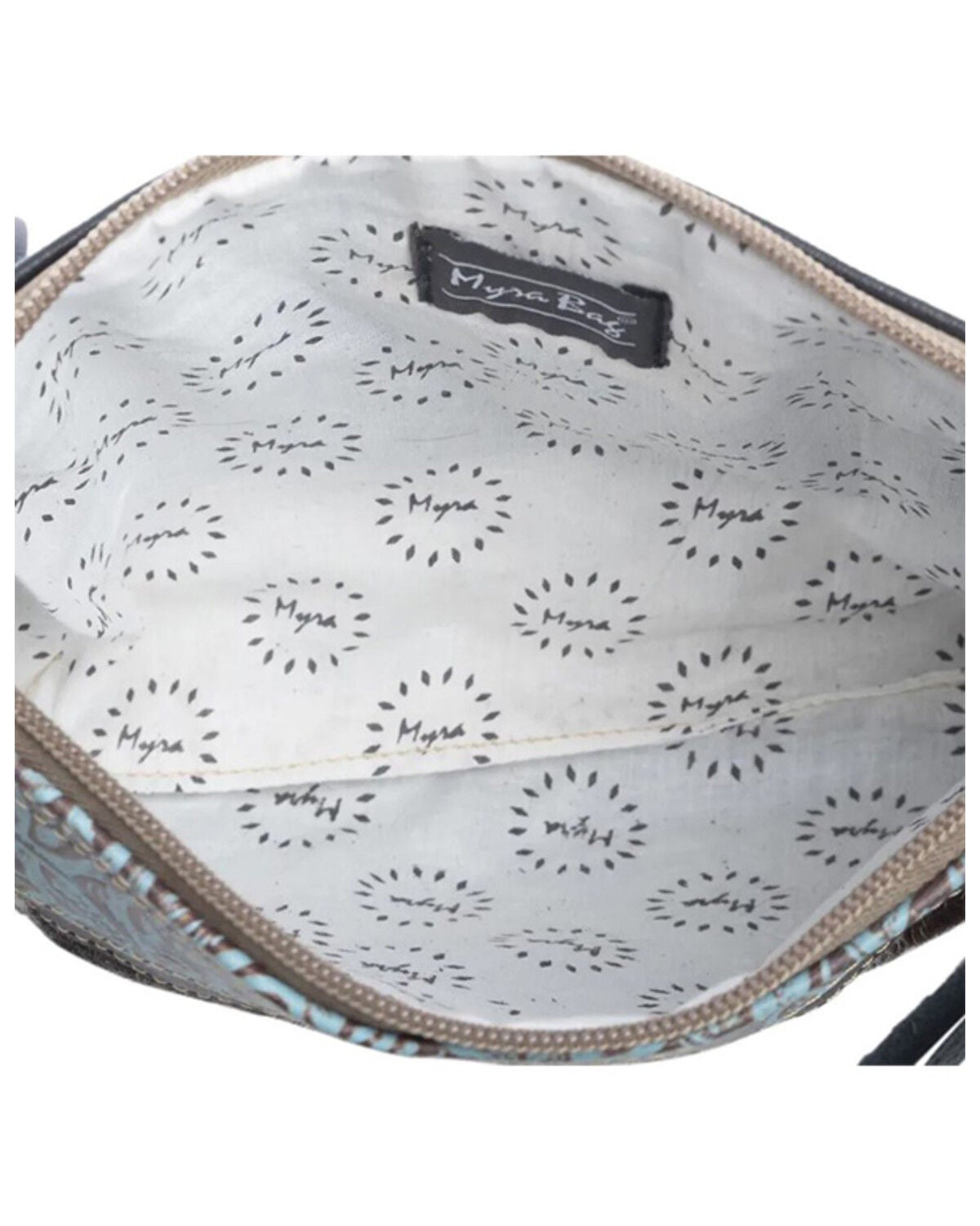 Image #3 - Myra Bag Women's Mescalaro Hill Hairon Crossbody Bag, Black/white, hi-res