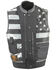Image #4 - Milwaukee Leather Men's Old Glory Laced Arm Hole Concealed Carry Leather Vest - 5X, Black, hi-res