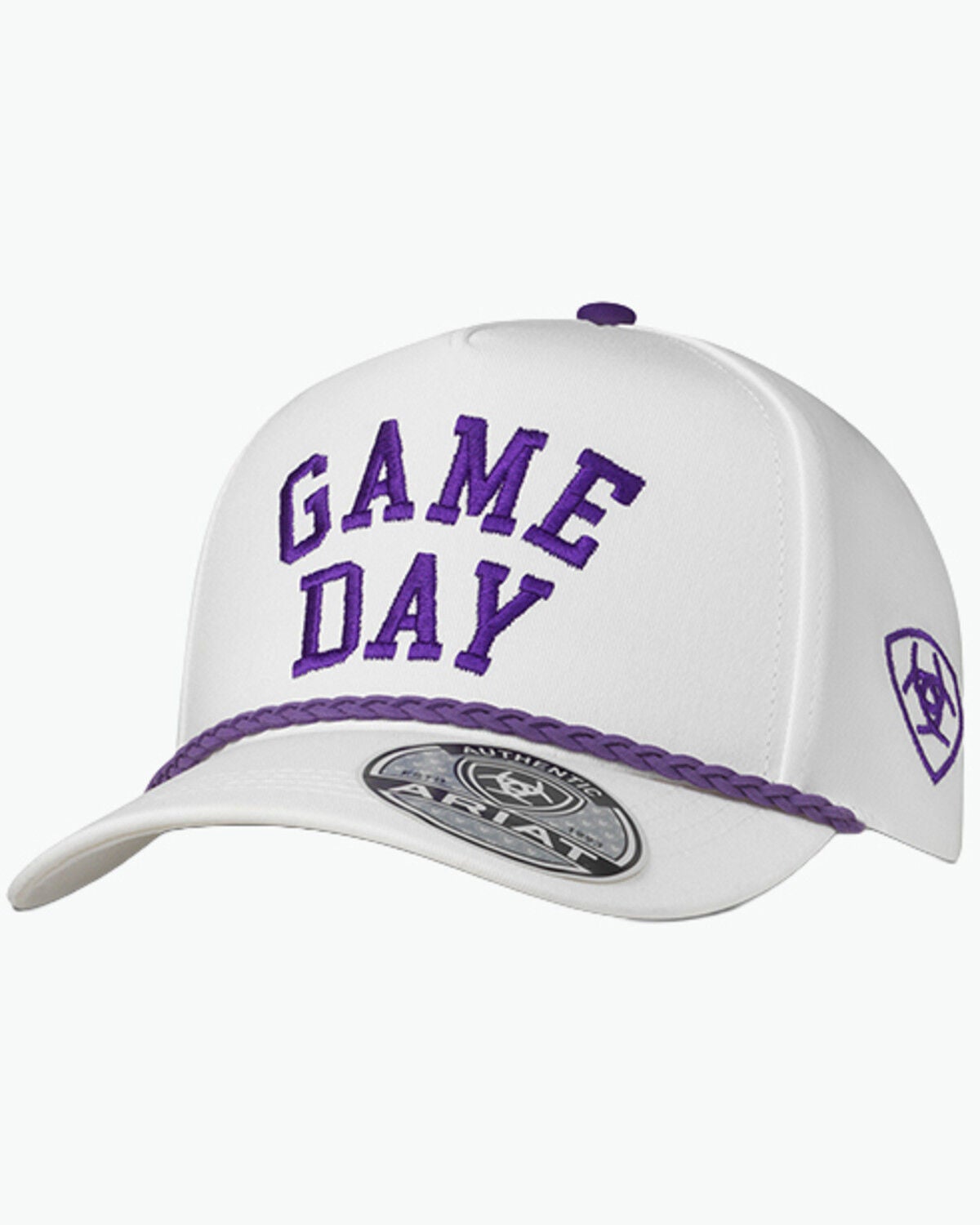 Image #1 - Ariat Men's Game Day Ball Cap, White, hi-res