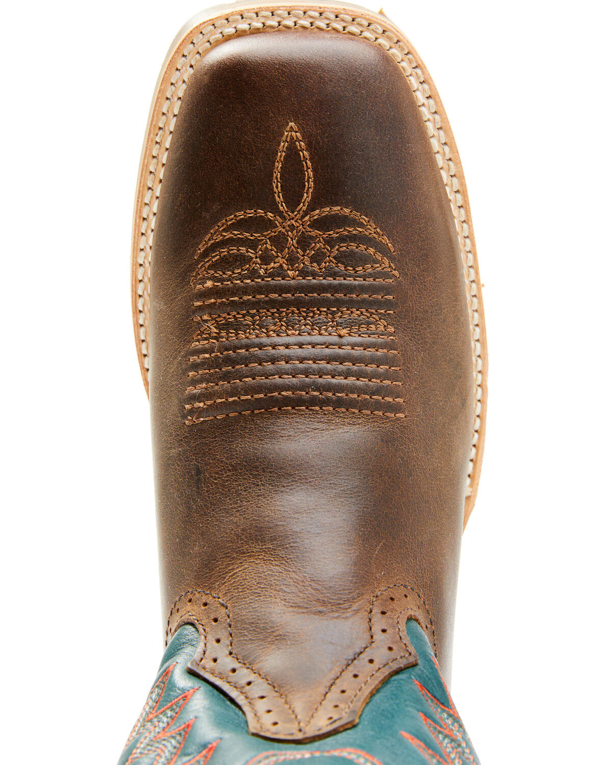 Image #6 - Double H Men's Elliott Western Boots - Broad Square Toe, Brown, hi-res