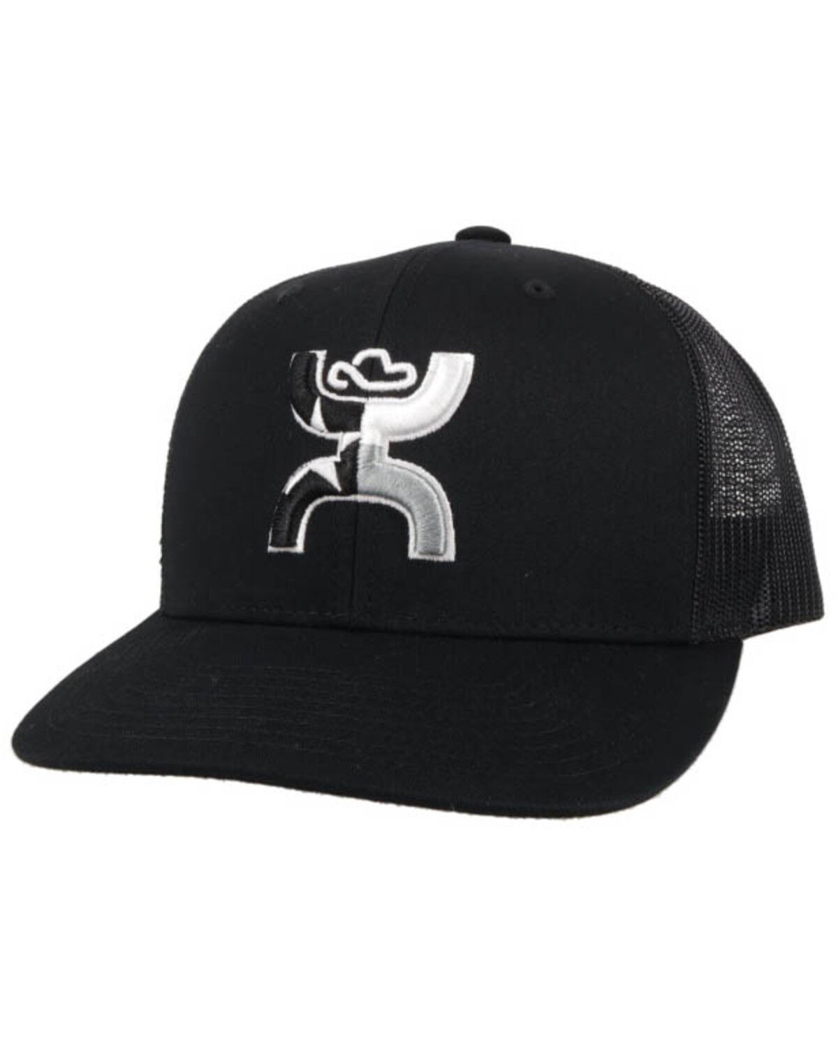 Image #1 - Hooey Men's Texican Logo Trucker Cap, Black, hi-res