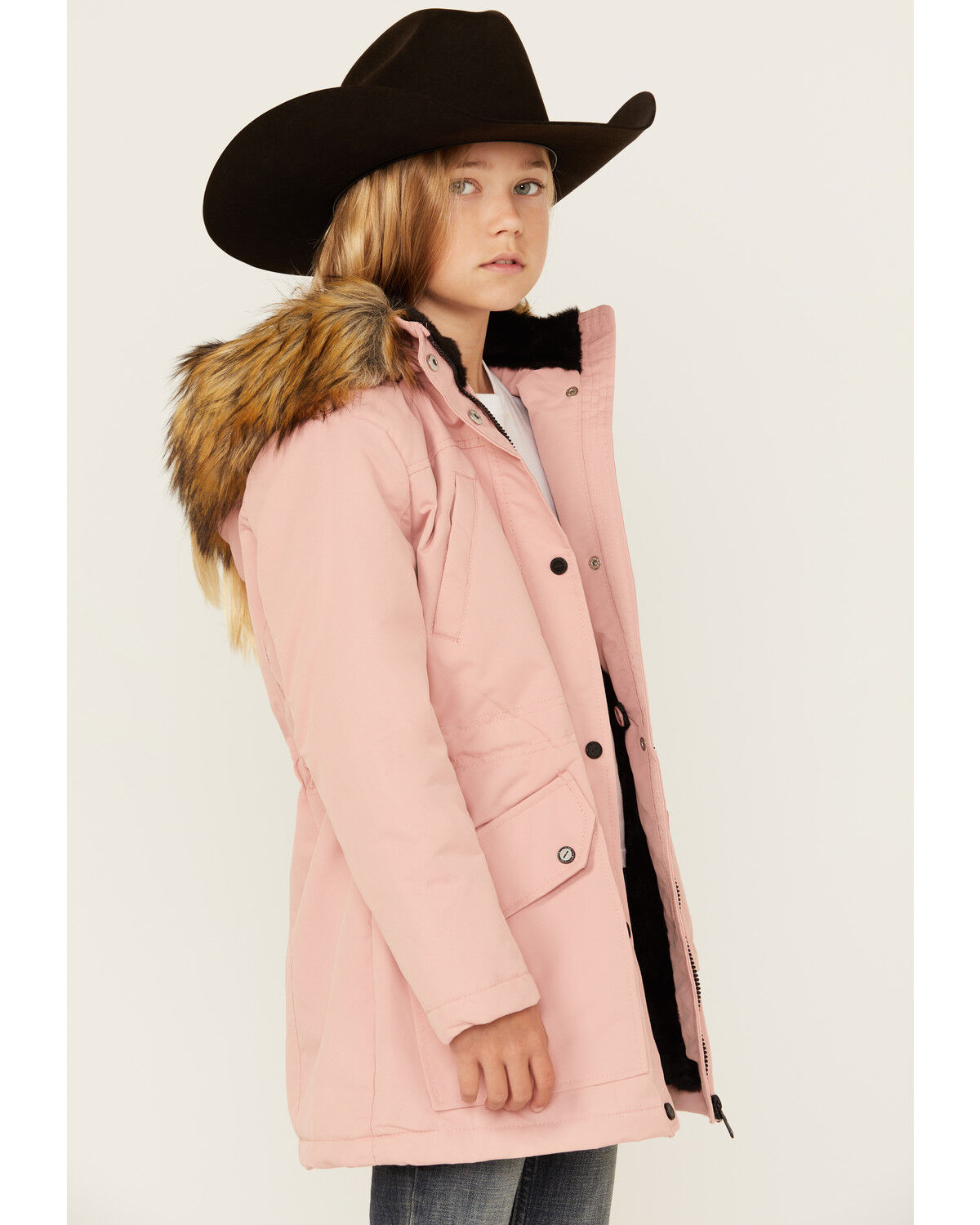 Image #2 - Urban Republic Little Girls' Ballistic Anorak Jacket, Pink, hi-res