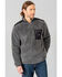Kimes Ranch Men's Whiskey Fleece 1/4 Zip Pullover , Grey, hi-res