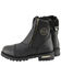 Image #3 - Milwaukee Leather Women's Super-Clean Double Sided Zipper Entry Boots - Round Toe, Black, hi-res
