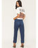 Image #3 - Wrangler Women's Rustlers Retreat Dark Wash High Rise Sleek Barrel Denim Jeans, Dark Wash, hi-res
