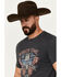 Image #2 - Panhandle Men's Dale Brisby Rodeo Time Short Sleeve T-Shirt, Charcoal, hi-res