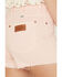 Image #4 - Wrangler Women's High Rise Cowboy Denim Shorts, Light Pink, hi-res