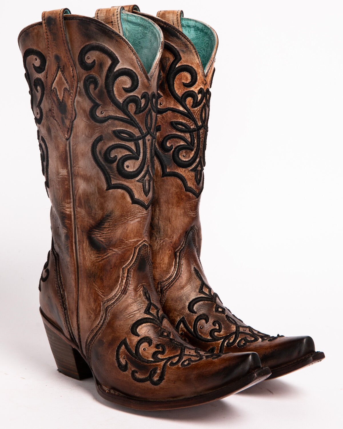 Image #4 - Corral Women's Cord Stitch Cowgirl Boots - Snip Toe, , hi-res