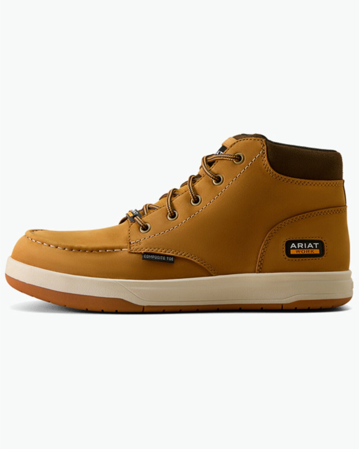 Image #2 - Ariat Men's Outmatch Mid Moc Work Shoes - Composite Toe, Brown, hi-res