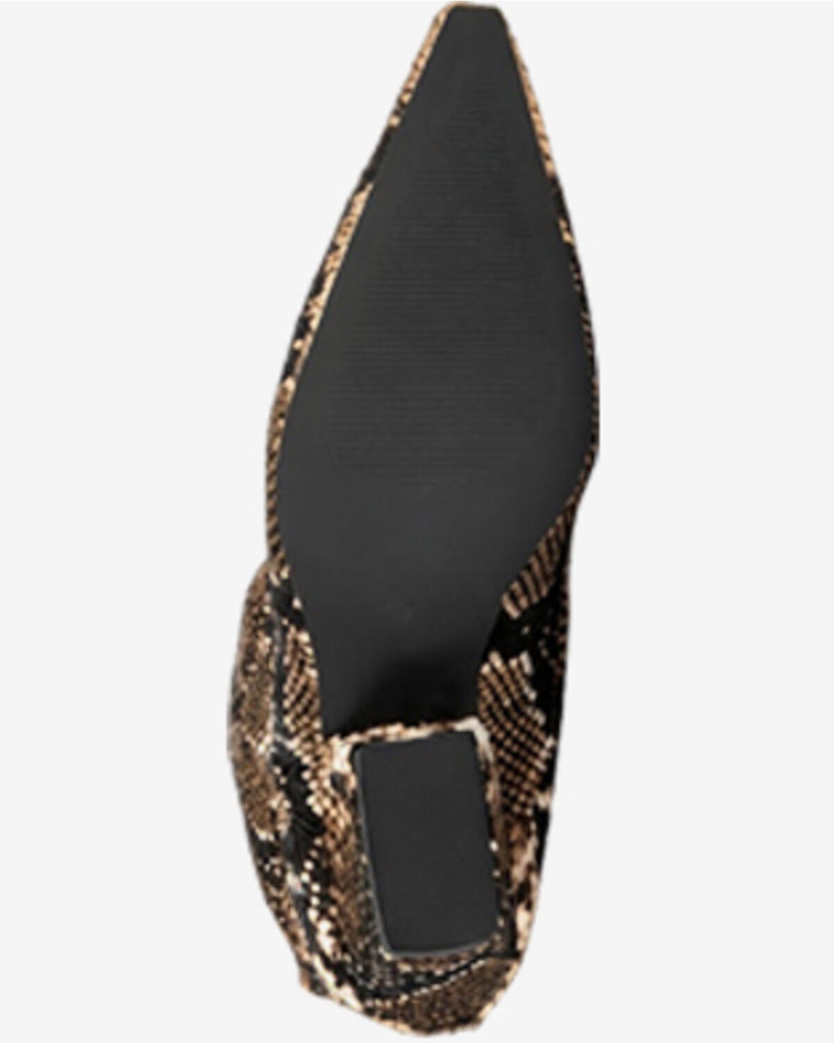 Image #5 - Azalea Wang Women's Francoise Snake Print Booties - Round Toe, Brown, hi-res