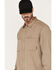 Image #2 - Hawx Men's FR Vented Solid Long Sleeve Button Down Work Shirt - Big , Taupe, hi-res