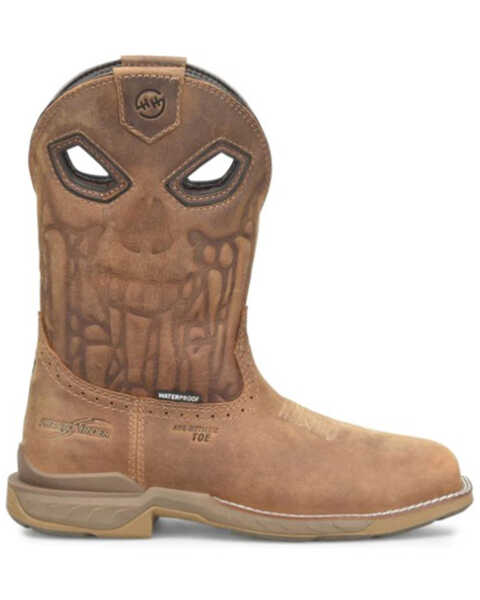 Double H Men's Phantom Rider Western Work Boots - Composite Toe, Brown, hi-res