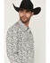Image #2 - Gibson Trading Co Men's Bone Ridge Paisley Print Long Sleeve Snap Western Shirt - Big, Ivory, hi-res