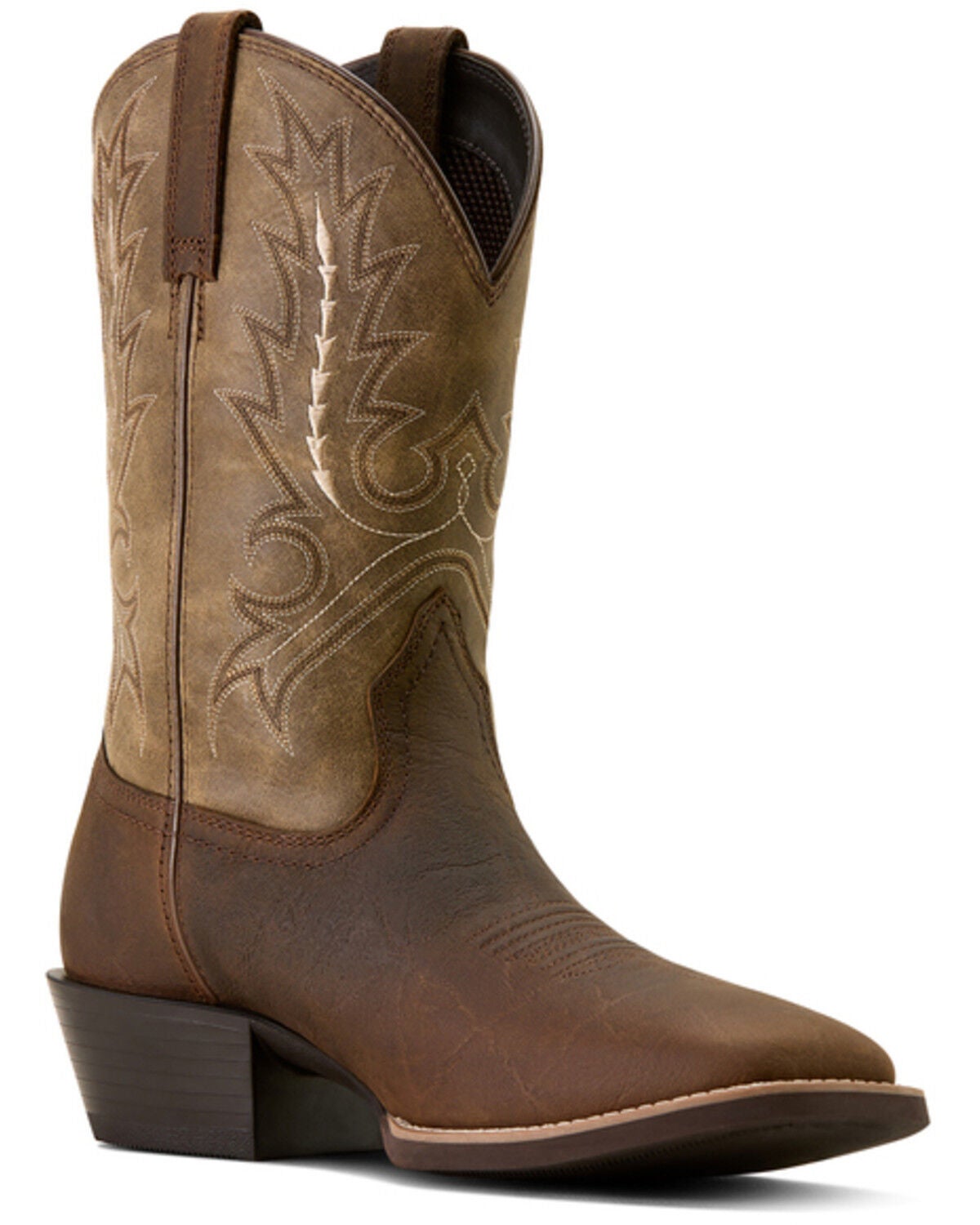 Ariat Men's Sport Outfitter Elephant Print Western Boots - Broad Square Toe, Tan, hi-res
