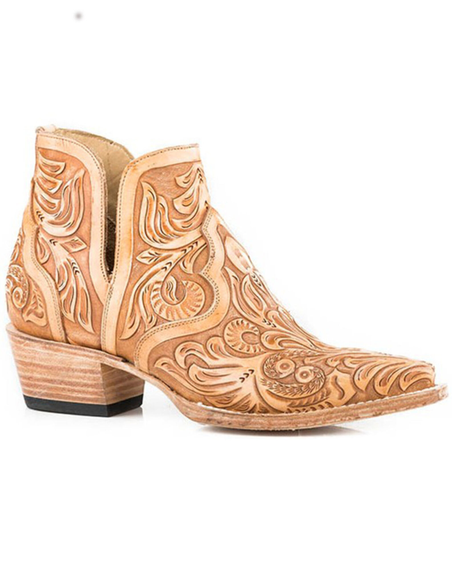 Open side booties clearance