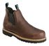 Georgia Boot Men's Romeo Waterproof Slip-On Work Shoes - Steel Toe, Brown, hi-res