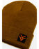 Image #2 - Hawx® Men's Logo Patch Beanie , Tan, hi-res