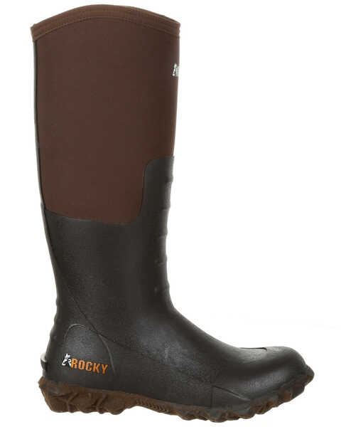 Image #2 - Rocky Women's Core Chore Rubber Outdoor Boots - Round Toe, Dark Brown, hi-res