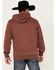 Image #4 - Wrangler Men's Long Live Cowboys Hooded Sweatshirt, Burgundy, hi-res