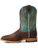 Image #2 - Ariat Men's Cow Camp Leather Western Performance Boot - Broad Square Toe, Brown, hi-res