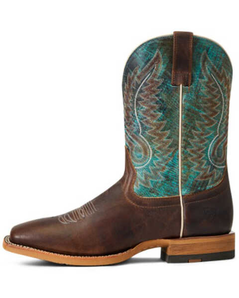 Image #2 - Ariat Men's Cow Camp Leather Western Performance Boot - Broad Square Toe , Brown, hi-res