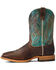 Image #2 - Ariat Men's Cow Camp Leather Western Performance Boot - Broad Square Toe , Brown, hi-res