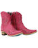 Image #1 - Lane Women's Cossette Western Booties - Snip Toe, Hot Pink, hi-res