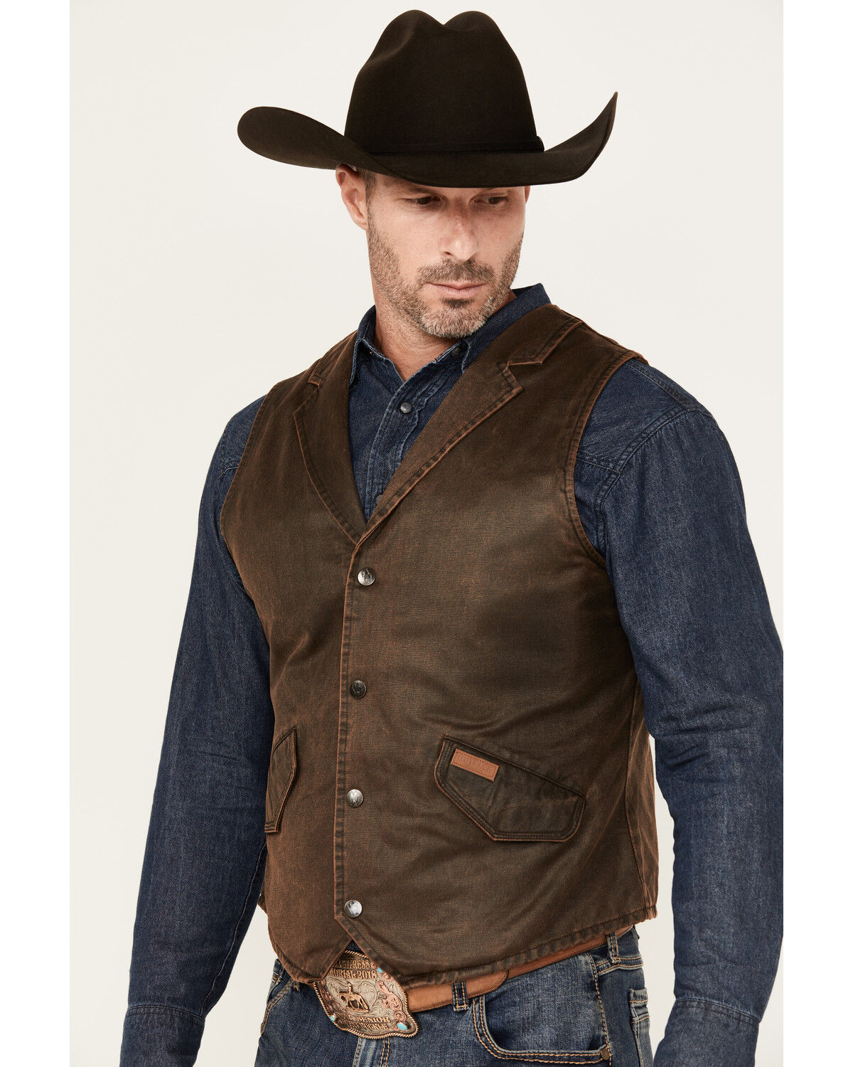 Image #2 - Outback Trading Co. Men's Arkansas Canyon Land Vest, Brown, hi-res