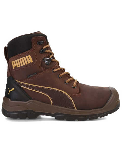 Image #2 - Puma Safety Men's Conquest CTX High Waterproof Work Boots - Soft Toe, Brown, hi-res