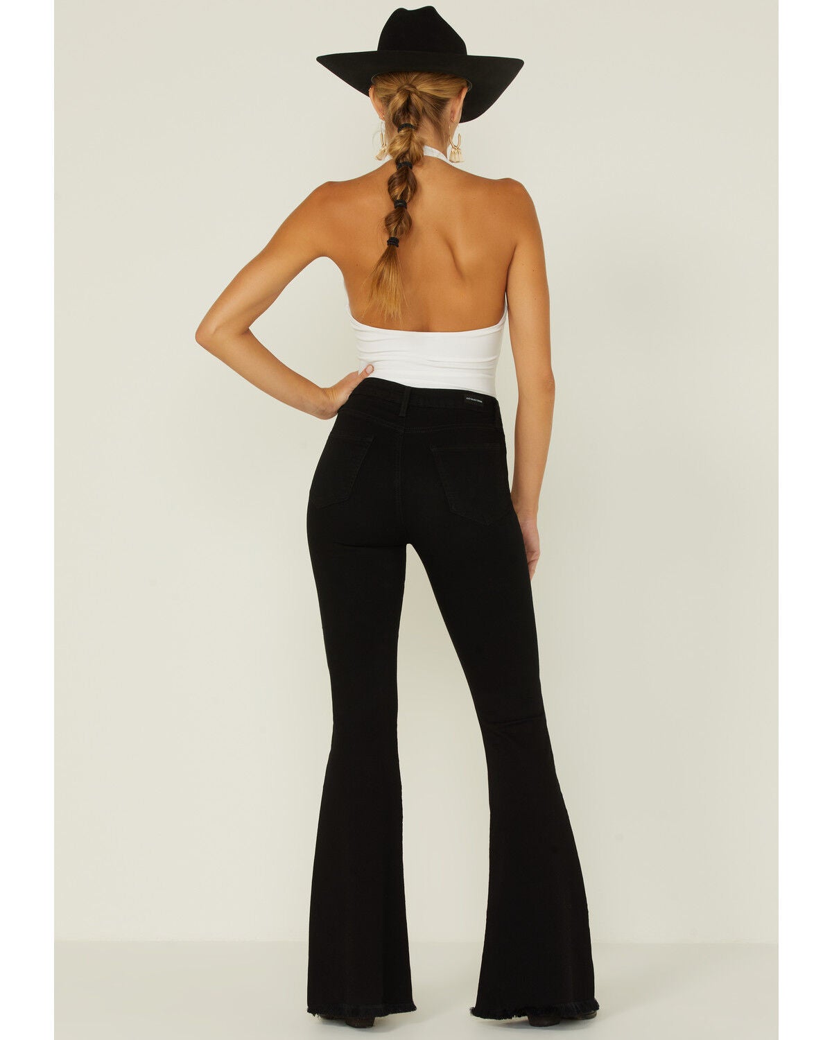 bell bottom jeans black