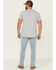 Wrangler X Fender Men's Greensboro Cowboy Rockstar Relic Distressed Regular Straight Jeans , Indigo, hi-res