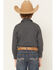 Image #4 - Gibson Trading Co Boys' Moonflower Geo Print Long Sleeve Snap Western Shirt, Black, hi-res