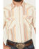 Image #3 - Panhandle Slim Men's Stripe Print Short Sleeve Snap Western Shirt, Cream, hi-res