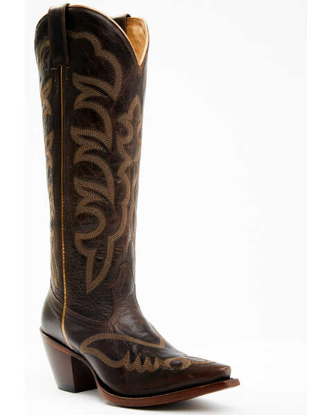 Shyanne Women's High Desert 14” Western Boots - Snip Toe, Brown, hi-res