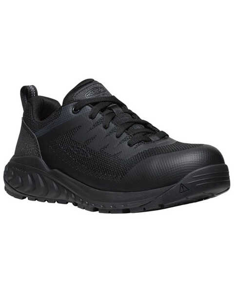 Image #1 - Keen Men's Arvada ESD Work Shoes - Carbon Fiber Toe , Black, hi-res
