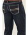 Image #2 - Rock & Roll Denim Men's Revolver Dark Vintage Wash Slim Straight Reflex Denim Jeans, Dark Wash, hi-res