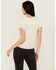 Image #4 - Jolt Women's Lace Trim Flutter Short Sleeve Top, White, hi-res