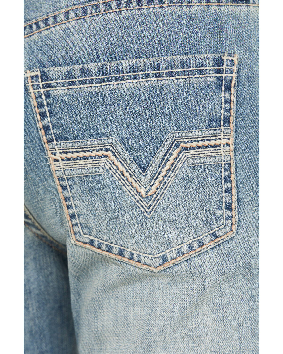 Image #4 - Rock & Roll Denim Men's Double Barrel Medium Vintage Wash Relaxed Stretch Denim Jeans, Medium Wash, hi-res