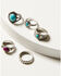 Idyllwind Women's Killean Silver & Turquoise 5-Piece Ring Set, Silver, hi-res