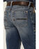 Image #3 - Ariat Men's M2 Wyland Medium Wash Stretch Relaxed Bootcut Jeans , Blue, hi-res