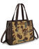 Image #2 - Wrangler Women's Cowboy Print Concealed Carry Crossbody Satchel, Dark Yellow, hi-res