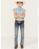 Image #1 - Grace in LA Girls' Medium Wash Mid Rise Bootcut Jeans , Dark Wash, hi-res