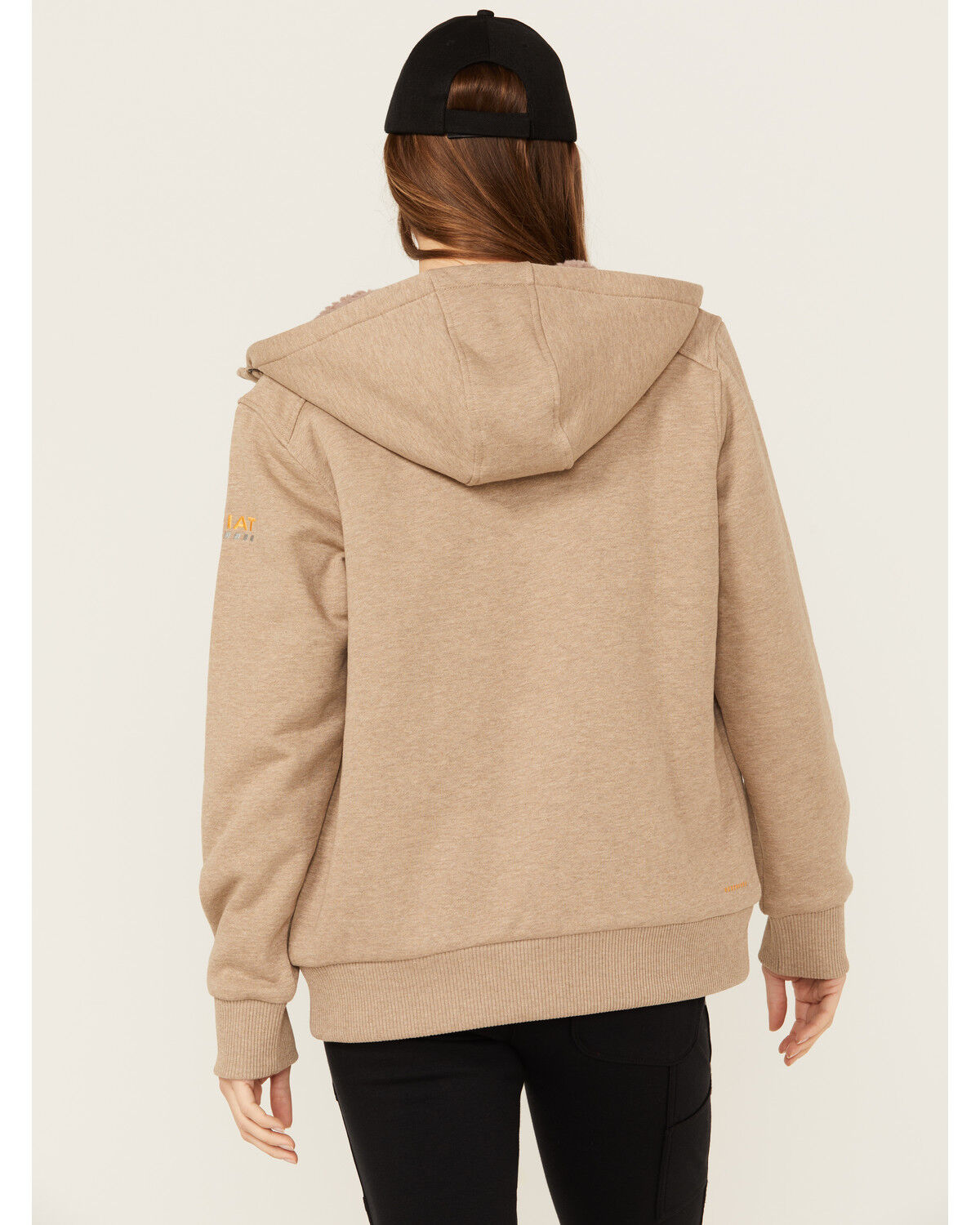 Image #4 - Ariat Women's Rebar All-Weather Sherpa Full Zip Jacket, Beige, hi-res