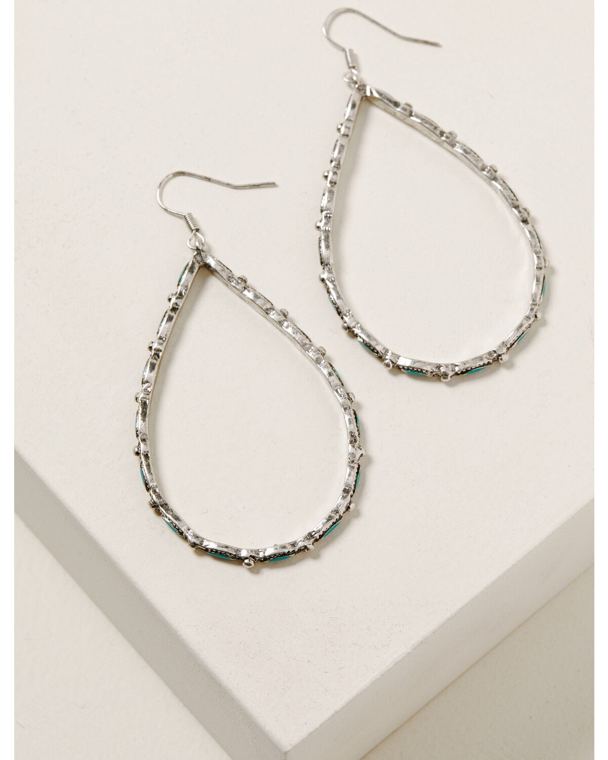 Idyllwind Women's Around We Go Turquoise Earrings, Silver, hi-res